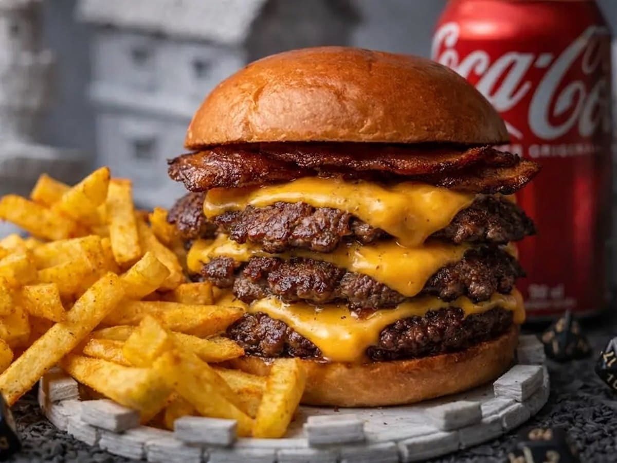 Combo Smash Triplo Burger